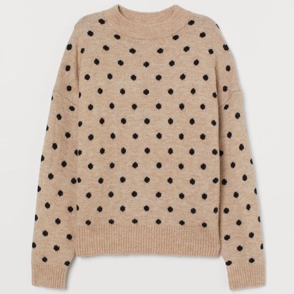 NWT H&M Polka Dot Fine Knit Sweater